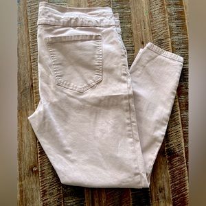 Refuge cropped light mauve skinny jeans